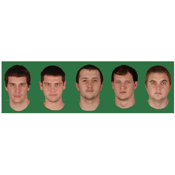 Five Guys - Adhesive Strip of (5) Life Size Faces