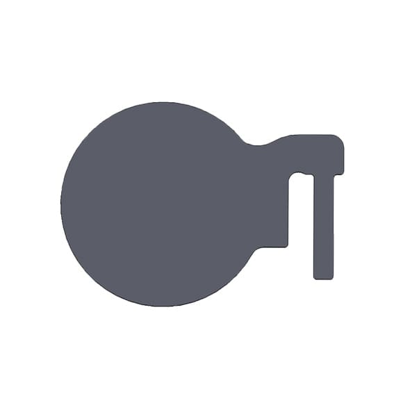 Replacement Dueling Tree Paddle - 3/8" AR500 Steel