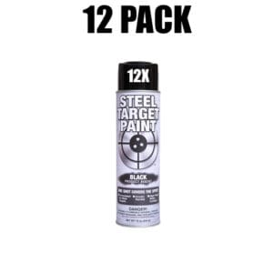 Black Target Paint - 12 Pack