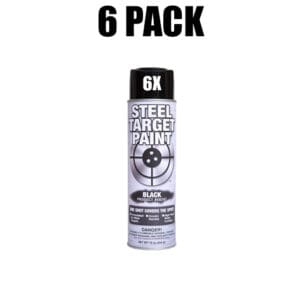 Black Target Paint - 6 Pack