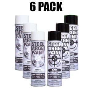 Black and White Target Paint - 6 Pack