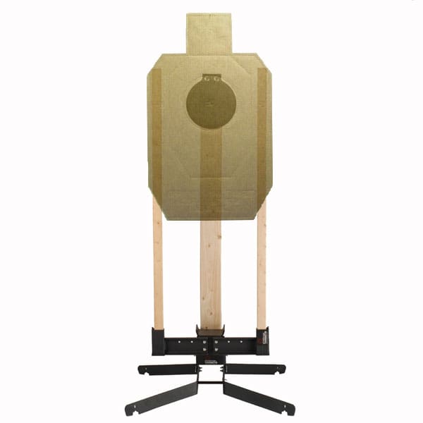 Steel - IDPA / NRA 8" Center - Heavy Base with Target Holder - Handgun Rated