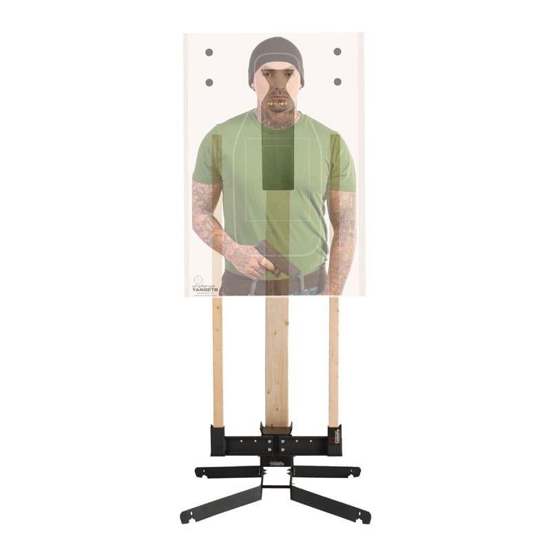 Steel PNZ Zone - Heavy Base & Target Holder - Rifle Rated