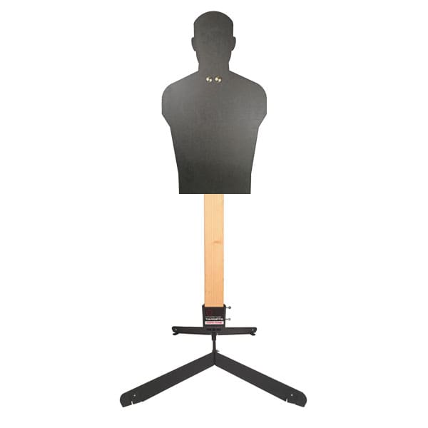 Full Size Human Silhouette Rifle Target - Static Stand